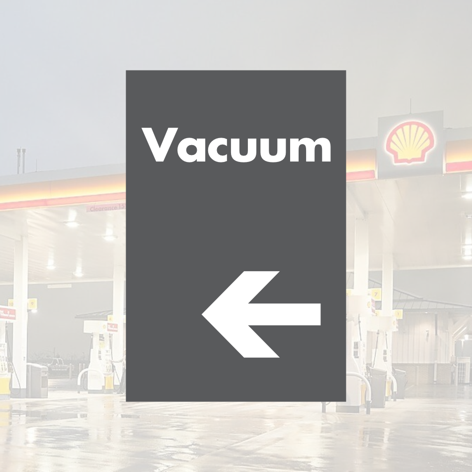 Shell Directional Signs - Gray w/ White